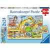 RAVENSBURGER Puzzle Práca na stavbe 2x24 dielikov (07800)