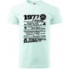 1977 v kocke - Klasické pánske tričko vyššej gramáže - M ( Frost )