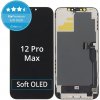 Displej Soft OLED pre iPhone 12 Pro Max - Dotykové sklo + Rám, DIAGNOSTIC