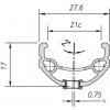 MACH1 Ráfik 670 V-brake 700 32D čierny