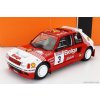 Ixo-models Peugeot 205 T16 Belga N 3 Rally Ypres 1985 B.darniche - A.mahe 1:18 Červená biela