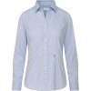 SST | Blouse Office Slim, Popelínová dámska košeľa s dl. rukávom, modrá check light - biela, 44