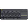 LOGITECH Logitech klávesnice Touch K400 Plus / Bezdrátová/ 2.4GHz/ Touchpad/ USB přijímač/ US/ Černá