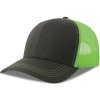 Atlantis Headwear Kšiltovka Sonic-S Trucker, 6 panelová COT330259ars99-dark grey/g UNI Russet washed
