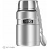 Thermos termoska na jedlo s izolovanou šálkou a skladacou lyžicou, nerez