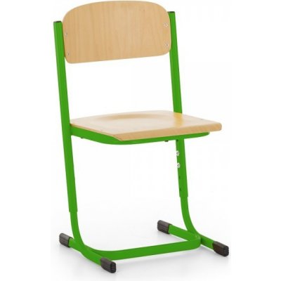 Školská stolička Denis, nastaviteľná - veľ. 2-4 svetlo zelená - ral 6018