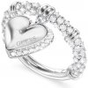 Guess Romantický oceľový prsteň Srdce By Your Side JUBR06077JWRH 54 mm