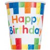 Papierové tégliky Stavebnica Happy Birthday 8 ks