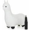 FEEDO Zvieratko skákajúce Llama White