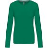 Kariban Tričko K383, dlouhý rukáv, dámské COT20K38352002-kelly green M Zelená kelly