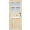 Interiérové dvere masívne Londyn 4S presklené 90 Ľ borovica