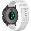 eses Jednofarebný silikónový remienok pre smart hodinky 20 mm Farba: biela