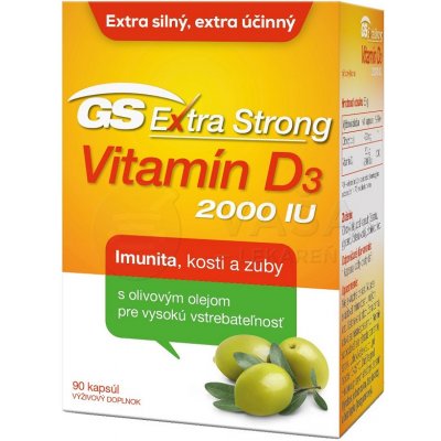 GS Extra Strong Vitamin D3 2000IU 90 kapsúl