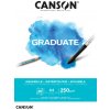 CANSON Graduate Aquarelle 250g 20 listov - rôzne veľkosti (Akvarelový blok)