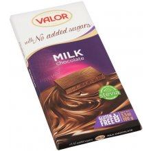 Valor Mliečna čokoláda bez prídavku cukru 100 g