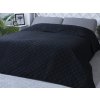 XPOSE® Prikrývka na posteľ EVITA - čierna 220x240 cm,