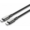 Dátový kábel Vention Cotton Braided USB-C 2.0 5A Cable 2m Black Zinc Alloy Type (CTKBH)