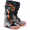 Boty TECH 7 ENDURO, ALPINESTARS (černá/tmavě šedá/oranžová fluo, vel. 43)