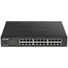 D-Link DGS-1100-24PV2 24-Port PoE Gigabit Smart Managed Switch, 12x PoE, PoE budget 100W, fanless