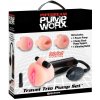 Pipedream Travel Trio - sada vibračnej pumpy na penis (čierna)