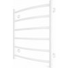 Mario-Radiators Kúpeľňový rebríkový radiátor INOX CLASSIC 120W/230V 57 x 43 cm nerezová oceľ/biela 1.137.047723.WM + záruka 3 roky zadarmo