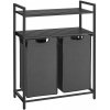 Songmics Vasagle Ovules Lonels 2 x 46 l čierny/sivý