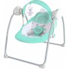 Detské hojdacie ležadlo NEW BABY TEDDY zelená,biela,sivá