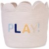 Kôš na hračky Kvetina Off White 35x35x35 cm