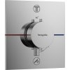 Hansgrohe ShowerSelect Comfort E - Termostat pod omietku pre 2 spotrebiče, chróm 15572000