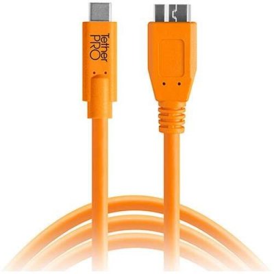 Tether Tools CUC3315-ORG- USB-C to 3.0 Micro- B, 4,6m, oranžový