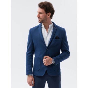 Ombre Clothing pánske elegantné sako Liam navy M80