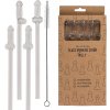 Set sklenených slamiek Glass Drinking Straw Willy
