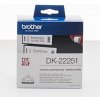 Brother papierová rolka 62mm x 15.24m, biela, 1 ks, DK22251, pre tlačiarne štítkov