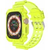 AppleKing odolné puzdro s transparentným remienkom pre Apple Watch Ultra 49mm - neónovo žlté - možnosť vrátiť tovar ZADARMO do 30tich dní