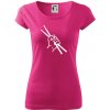 Paličky ruka - Dámske tričko Pure - XL ( Purpurová )