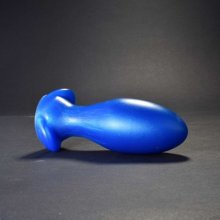 Topped Toys Gape Keeper 75 Blue Steel, prémiový silikónový análny kolík 16 x 6,1 cm