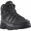 Salomon Quest Rove GTX black/phantom/magnet 471813 pánské nepromokavé kožené trekové boty 46 a 2/3 EUR