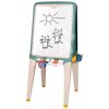 Tabuľa na kriedu a magnetky obojstranná Ultimate Easel Smoby s paletou na farby a úložným priestorom 13 doplnkov 125 cm výška