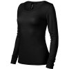 Malfini Premium MERINO RISE LS 160 Tričko dámske Čierna, M