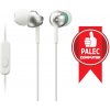 SONY sluchátka MDR-EX110AP, handsfree, biele MDREX110APW.CE7