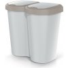 Compacta B Duo Kôš na odpadky 40 L Hnedý/popolavý NDBS40-WG5C
