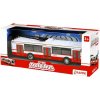 RAPPA Kovový trolejbus červený 16 cm
