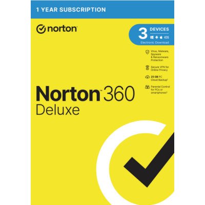 Norton 360 Deluxe 3 zariadenia, 1 rok, 21405802