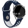 Silikónový remienok (šírka 22mm) – Tip – modro-biela – Samsung Gear S3