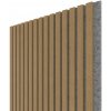 WALL CONCEPT akustický panel Dub eterna, sivý filc + MDF, 2750x604x21 mm, 1,66 m2