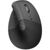 Logitech Lift/Vertikálna/Optická/Pre pravákov/4 000 DPI/USB+BT/Grafitová 910-006473