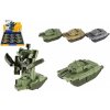 Teddies Transformer tank/robot 14cm na setrvačník 3 barvy 9ks v boxu