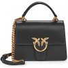 Pinko Tašky cez rameno LOVE ONE TOP HANDLE MINI LIGHT VITELLO SETA Čierna