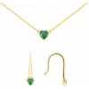 Eppi Smaragdová sada šperkov Roshni C48017