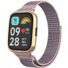 eses Nylonový remienok na suchý zips pre Xiaomi Redmi Watch 3 Active - Ružový